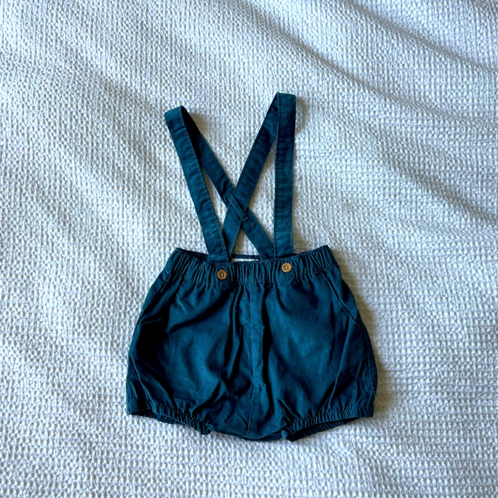 Carter’s Little Planet Toddler Cotton Corduroy Suspenders Bubble Shorts